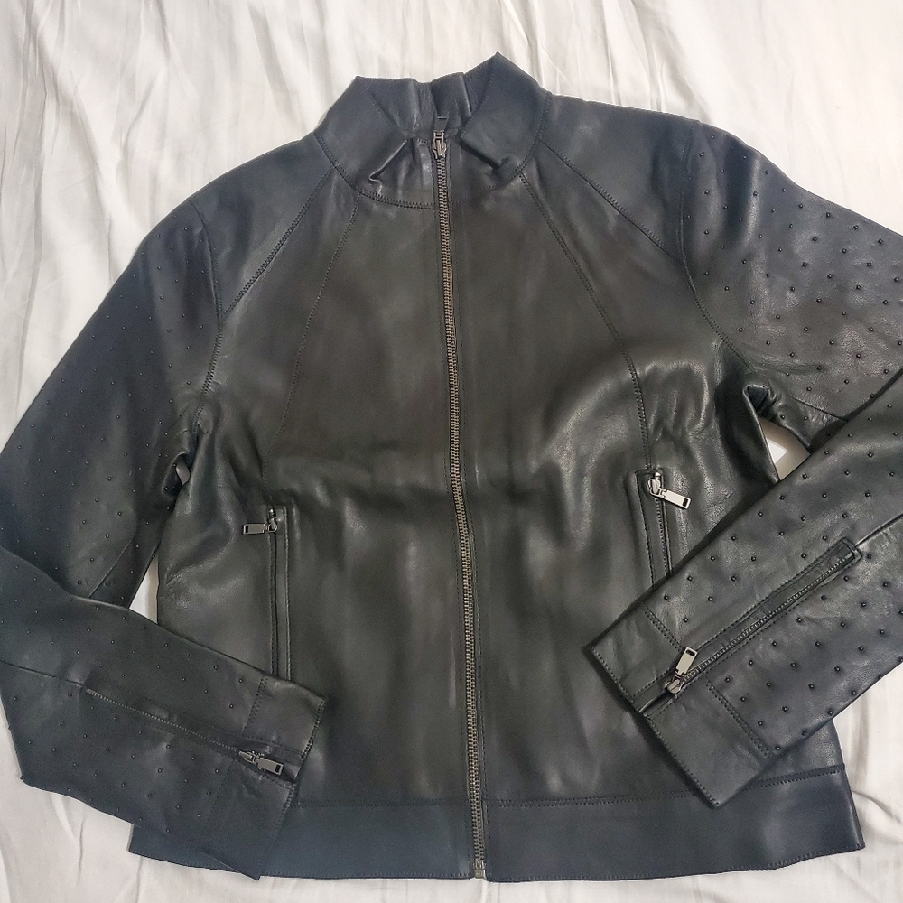 Elie Tahari Leather Jacket